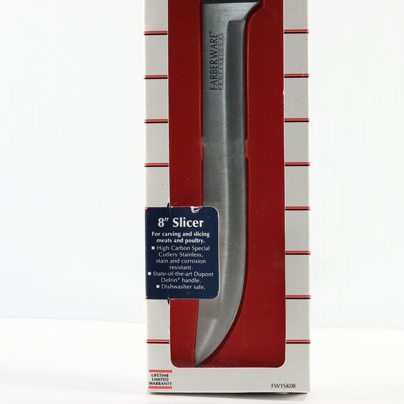 Farberware Professional 8" Slicer Knife Super Fine Edge Stainless Steel Slicing - Picture 3 of 6